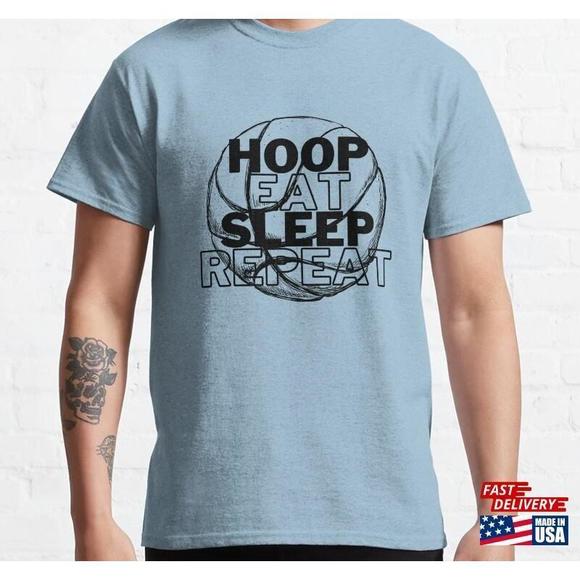 Hoop Eat Sleep Classic Tshirt - Picture 1 of 4